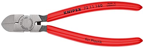 Knipex Seitenschneider für Kunststoff mit Kunststoff überzogen 160 mm 72 11 160 – Bild 4