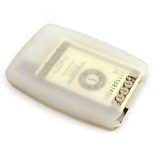 Storus Jelly Wallet, Soft Flexible Silicone Minimal Wallet, Holds Dollar Bills, Credit Cards IDs, Translucent White, for Men, Women, Students 1pc