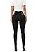 Pxmoda Womens High Waist Patchwork Zip Pencil Jeans Stretch Skinny Pants