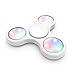 Hot Sale! AMA(TM) LED Light Fidget Hands Spinner Torqbar Fingertip Bearing Toy EDC Focus Decompression Gyro (White)