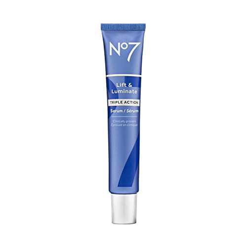 No7 Lift & Luminate Triple Action Face Serum Collagen Peptide Anti Wrinkle Serum + Brightening