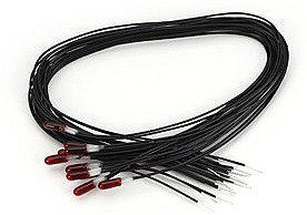 2.4mm Micro Mini-Lamp 12V, Red (10) by Miniatronics Corp