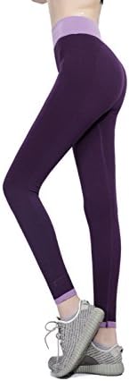 Edove Women Yoga Pants Capris Activewear Exercise Running Leggings Ankle Tights Purple S