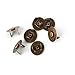Z-COLOR 100 Sets Tone Magnetic Buttons Snap Clasps for Handbag Purses, DIY Accessories,Bags, Jackets, Covers etc (14mm, Bronze)