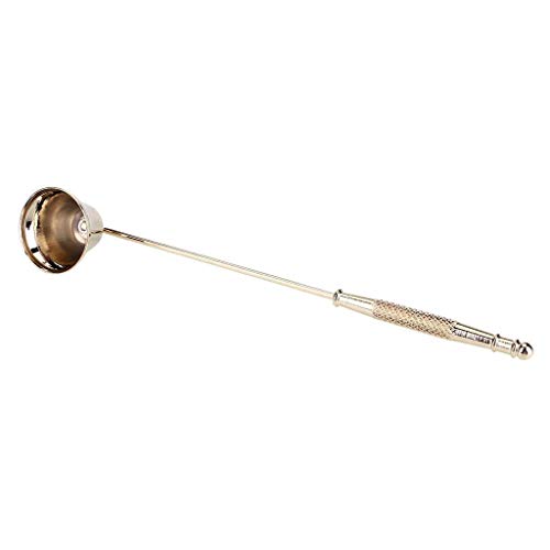 Candle Snuffer - Top Swivel Head - Candle Flame Snuffer - Candle Wick Snuffer Extinguisher - Candle Flame Put Out for Church, Fireplace, Wedding Altar, Tea Light Candle, Gift for Christmas (Gold)