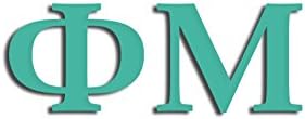 Officially Licensed Phi Mu 8" x 3" Window Decal - Mint