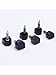 Mudder 12 Pair Heel Tip Taps High Heel Caps Shoes Replacement Dowels 8/9/10 mm, with Storage Box, Black