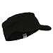 Big Size Cotton Fitted Military Cap - Black (For Big Head)