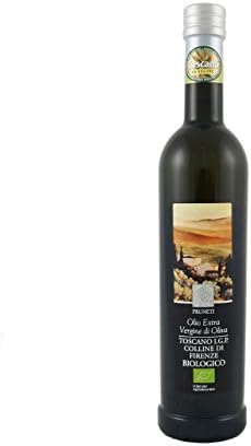 Pruneti Colline di Firenze Organic IGP Toscano Italian Extra Virgin Olive Oil Product of Tuscany 500ml (16.9 oz)