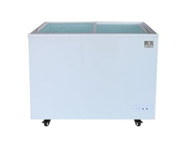 Amazon Com Kelvinator Kcnf073ws 7 Cu Ft Glass Lid Chest Freezer 1 Wire Basket Industrial Scientific