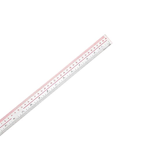 Zeroyoyo Long Plastic Straight Edge Office Rulers Learn Stationery Tape Measures Clear 40cm