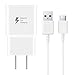 Samsung Galaxy Fast Charger Adaptive Fast Charging Compatible Samsung Galaxy S9 S9 Plus S8 S8+ S10 S10e Note 8 Note 9 Wall Charger Adapter Block with USB Type C Cable Kit (WHITE)