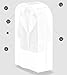 YunKo Garment Cover Bag Hanging Wardrobe Garment Closet Suit Garment Cover Bag Organize Storage Bag Clothes Dust Cover 48 Inch(Frosted Color)
