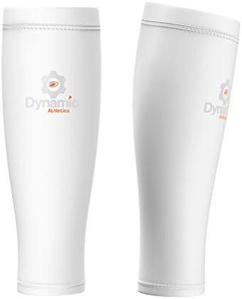 Calf Compression Sleeves (1 Pair) w/ UV Protection and Silicone Strip for Women &amp; Men - Footless Calf Guards for Shin Splints, Cycling, Running, Jogging, Travel, Walking, Circulation &amp; Support