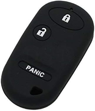BROVACS Silicone Cover Protector Case Holder Skin Jacket Compatible with HONDA 2+1 Button Remote Key Fob CV2208 Black