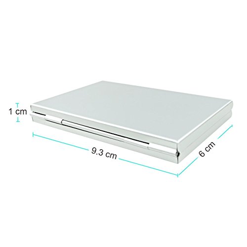 Foto&Tech SILVER Aluminum Memory Card Carrying Case 4 Slots for SD Card+8 Slots for Micro SDHC Card Lexar SanDIsk Kingston Sony