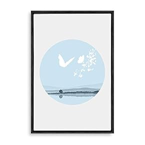 Framed Circular Pattern Home Artwork for Living Room Bedroom