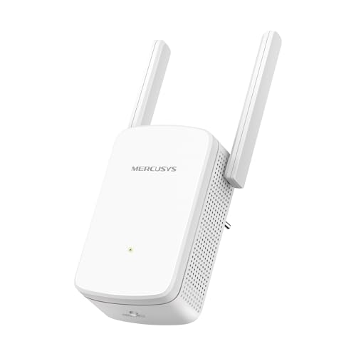 ME12 – Repetidor Wi-Fi de 300 Mbps, 2 Antenas Externas, Amplificador de Señal Wi-Fi, Configuración WPS con un Solo Toque, Indicador LED, Compatible con Cualquier Router, Control App