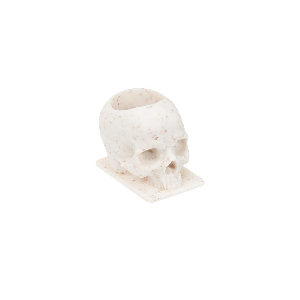 Saferly Skull Tattoo Ink Caps Cups for Tattooing, Disposable Pigment Holder with Base, Microblading Tattoo Supplies, Made of Wheat Straw, Size #16 Large, Bag of 200