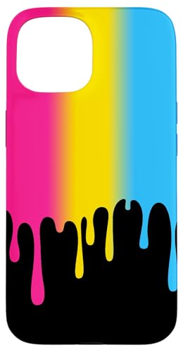 Pan Pride LGBT+ Colorful Dripping Rainbow Pansexual Case for iPhone 15