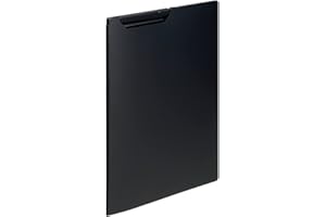 Lihit Lab F5903 Noir Clip File, A4, Black