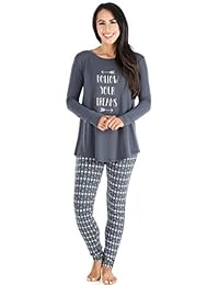 Juego de pijama de mujer manga larga y legging. Por Sleepyheads.