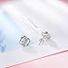 LUHE Rose Stud Earrings,Rose Pendant Necklace,Rose Bracelet, Rose Adjustable Rings,Sterling Silver 3D Rose Flower Jewelry Gifts,Romantic Gifts for Women Girls Her