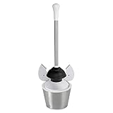 OXO Good Grips Stainless Steel Toilet Plunger and Canister