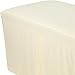 ForPro Premium Table Skirt for Massage Tables, 32.25” W x 73” L x 22” H, Natural