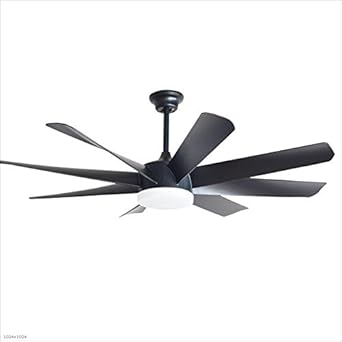 Fan Light 58 Inch Eight Leaf Ceiling Fan Light Led Remote Control