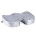 Comfty Orthopedic Seat Cushion for Comfort & Relief - 100% Memory Foam Cushion for Back Pain, Spine Alignment & Sciatica Relief, Grey