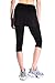 Yogipace Women's UV Protective Capri Leggings with Skirt, Running Skirted Capri, Active Skort with Golf Tennis Ball Pockets