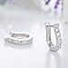 Newtrip Charming Women's Sterling Silver Ear Hoop Earrings Ear Stud