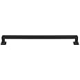 Top_Knobs Ascendra Pull Color Flat Black 9" Length Transcend Coll Contemporary Transitional Bar Handle Decorative Kitchen Bat