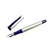 Monteverde Impressa, Fountain Pen, Silver w/Blue Trim, Fine Nib