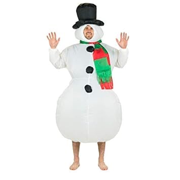 Bodysocks® Aufblasbares Schneemann Kostüm für Erwachsene