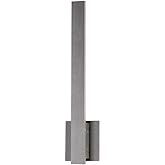 ET2 Alumilux Line - 9W 1 LED Outdoor Wall Mount-18 Inches Tall and 4.5 Inches Wide-Architectural Bronze Finish