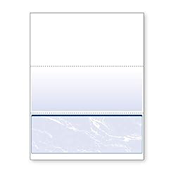 DocuGard Blue/Green Prismatic Bottom Check, 8.5 x