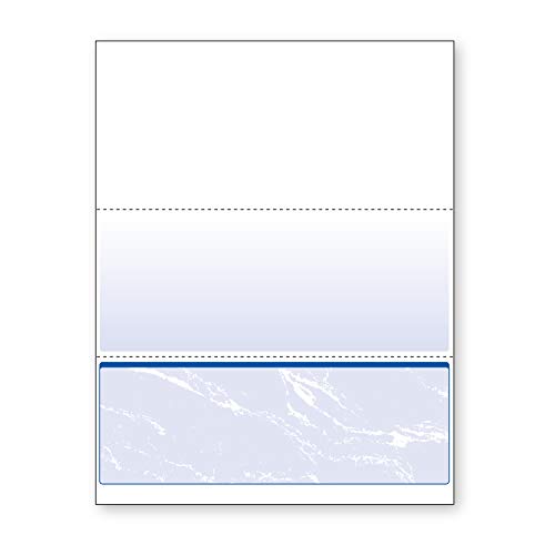 DocuGard Blue/Green Prismatic Bottom Check, 8.5 x