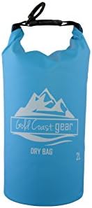 Gold Coast gear Dry Bag Roll Top Waterproof Sack - Multiple Sizes & Colors Includes Shoulder Strap - Best for Camping, Hiking, Kayaking, Fishing, Canoeing, Paddle Boarding, Outdoor Sports and Rafting