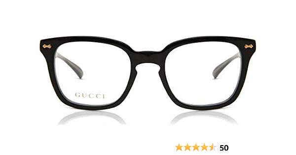 Amazon.com: Gucci GG 0184O 001 Black 