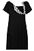 Happy Mama. Womens Labor Delivery Hospital Gown Breastfeeding Maternity. 097p (Black, US 12/14, XL)