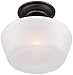 Regency Hill Floating Rustic Farmhouse Ceiling Light Semi Flush-Mount Fixture 12