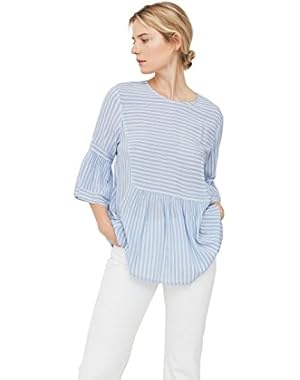 Mango Women's Flowy Printed Blouse