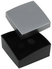 Silver and Black Wavy acrylic Gloss Finish Multi Purpose Gift Box (40mmx40mmx20mm)