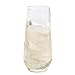 48 count 10 oz Unbreakable Plastic Wine Champagne Glasses Elegant Durable Reusable Shatterproof Indoor Outdoor Ideal for Home, Office, Bars, Wedding, Bridal Baby Shower