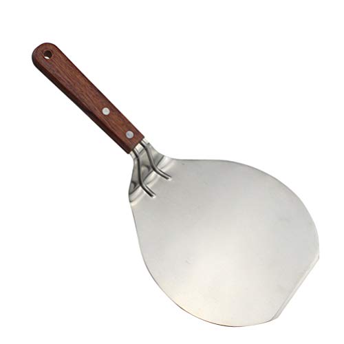 CLISPEED Rvs Ronde Pizza Peel Bakken Schop Paddle Cake Lifter Transfer Tray voor het bakken van Pizza Brood Cake Taart - Afbeelding 6