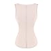 WONDER-BEAUTY Women's Fat Burner Nude Latex Trainer Vest 3 Row Hook Underbust Cincher