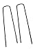 150 Garden Landscape Staples Stakes Fabric Anchor Pins 6 Inch Strong Durable 11 Gauge Steel USA By Pinnacle Mercantile