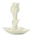 Beth Marie Luxury Boutique Owl Ring Holder with Tree Display Dish, Cute White Ceramic Engagement and Wedding Ring Holder